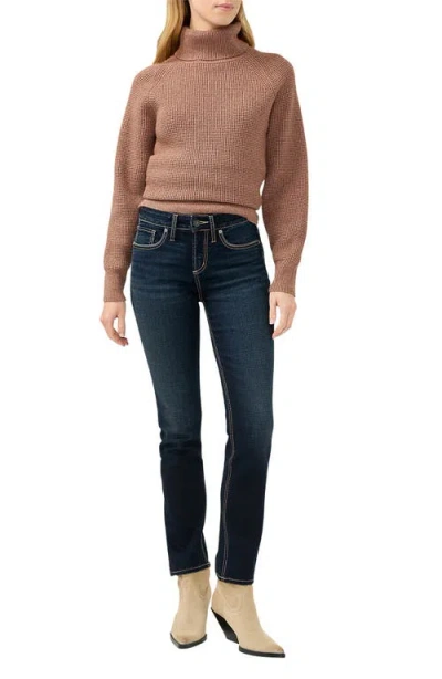 Silver Jeans Co. Women's Suki Mid Rise Curvy Fit Straight Jeans In Blue