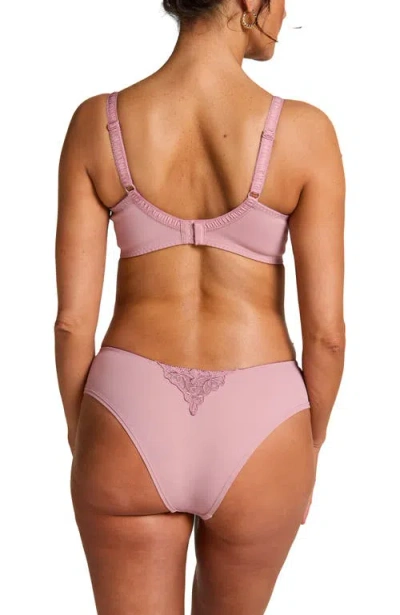 Hunkemoller Brazilian Diva Thong Shorts In Purple