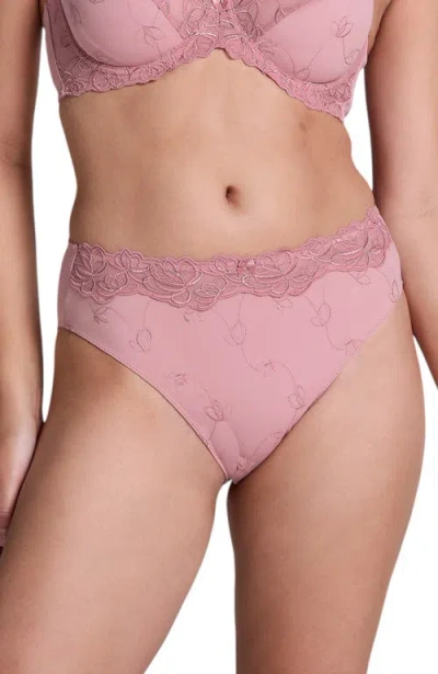 Hunkemoller Hunkemöller Diva High Knickers In Purple