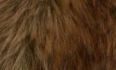 Mango Women's Lapels Fur-effect Jacket In Brown