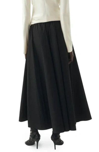Mango Women's Long Flared Skirt In Black