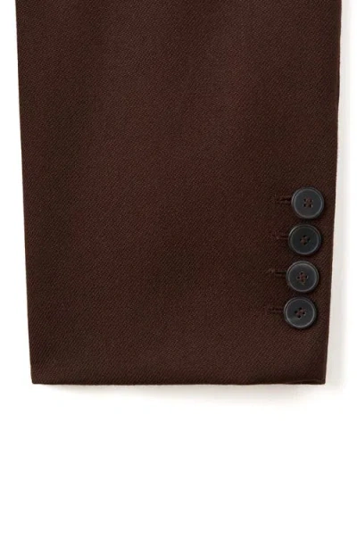 Mango Women's Wool Blazer Suit In Brown