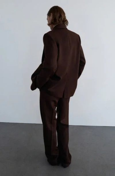 Mango Women's Wool Blazer Suit In Brown