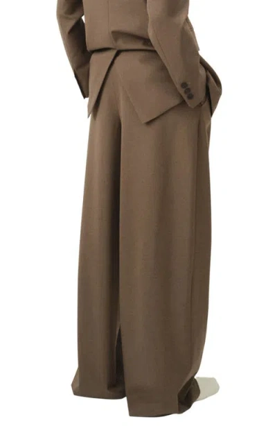 Mango Women's Pleated Straight-leg Suit Pants In Brown