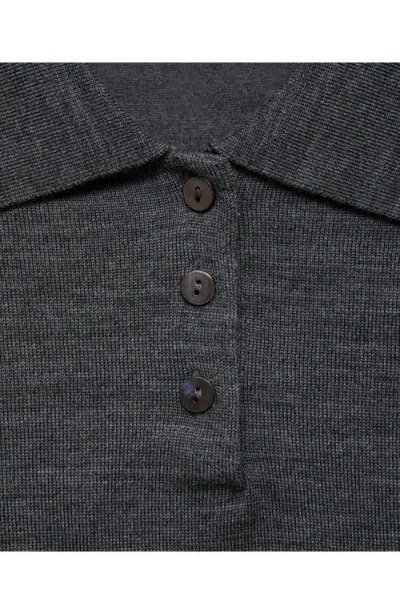 Mango Women's Polo Neck Sweater In Gray