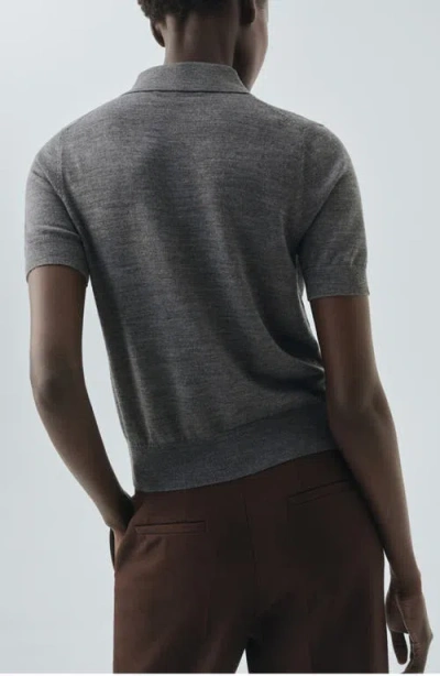 Mango Women's Polo Neck Sweater In Gray