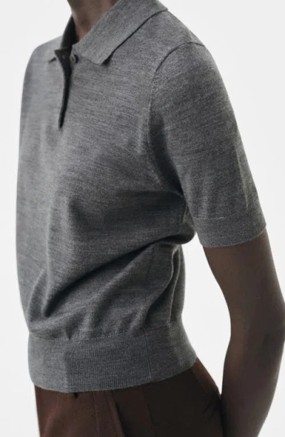 Mango Women's Polo Neck Sweater In Gray