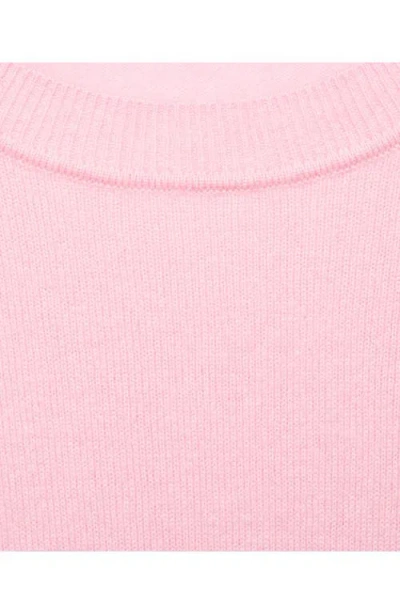 Mango Knitted Ribbed Sweater Pastel Pink In Pink