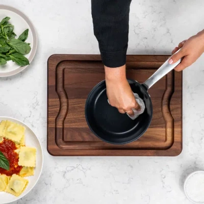 Alva Maestro Nonstick Saucepan With Lid In Black