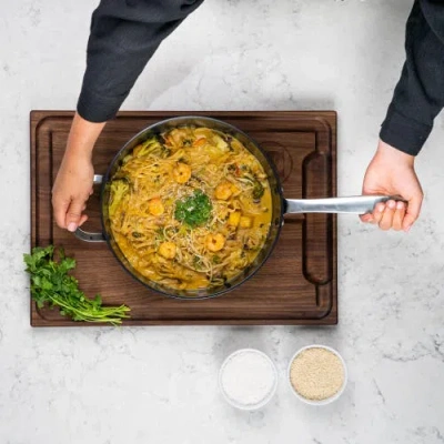 Alva Maestro Nonstick Sauté Pan With Lid In Black