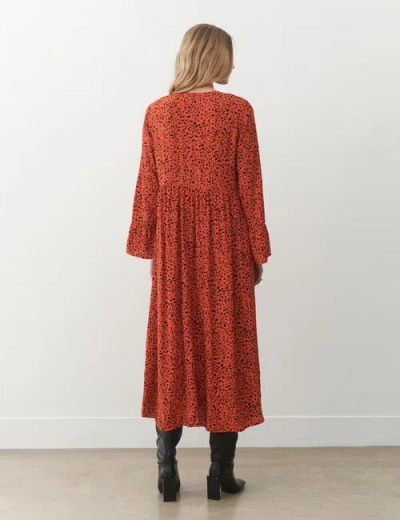 Finery London Laura V-neck Animal Print Midi Dress