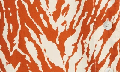 Love The Label Carolina Print Button-up Shirt In Multi