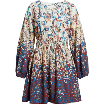 Love The Label Long Sleeve Noah Dress In Multi