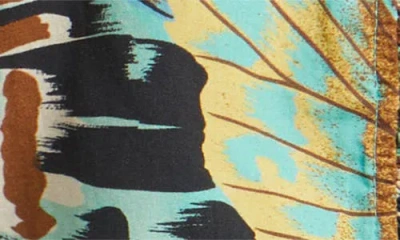 Love The Label Zalda Ruffle Trim Cotton Button-up Top In Multi