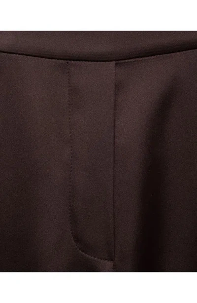 Mango Women's Contrast Stripe Straight Pants In Brown