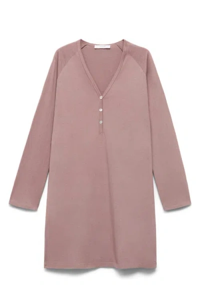 Mango Nuisette Coton Détails Boutons Marron Moyen - Femme - L -  In Pink