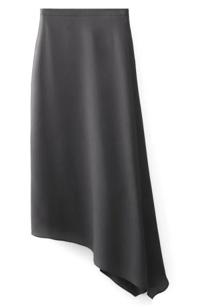 Mango Asymmetrical Maxi-skirt In Gray