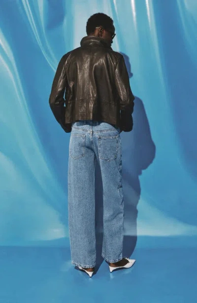 Mango Women's Mid-rise Straight Jeans In Blue