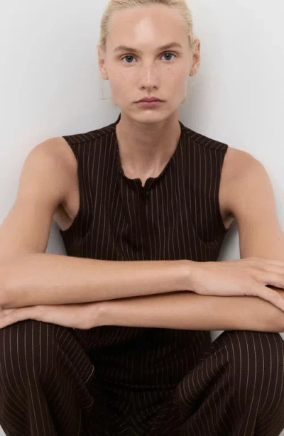 Mango Women's Fitted Zip-up Top In Multi