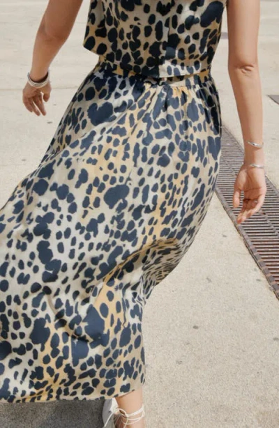 Mango Women's Animal-print Cotton Skirt In Multi