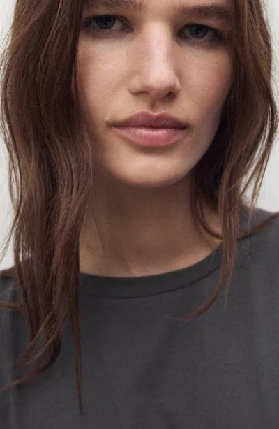 Mango Women's 2-piece Cotton Short-sleeved Pajamas In Gray