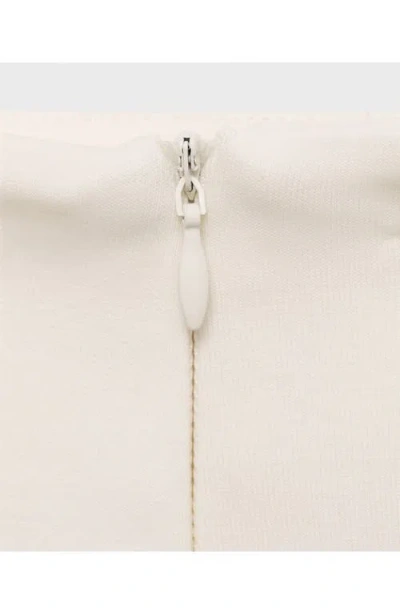 Mango Women's Cotton Crop Pants In White