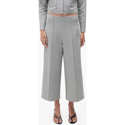 Mango Women's Cotton Crop Pants In Gray