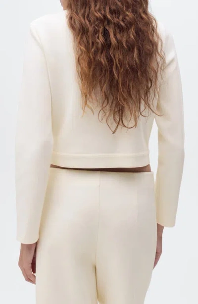 Mango Women's Pockets Cotton Cropped Jacket In Multi