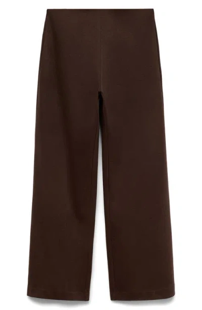 Mango Women's Straight-fit Cotton Pants In Brown