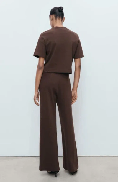 Mango Women's Straight-fit Cotton Pants In Brown