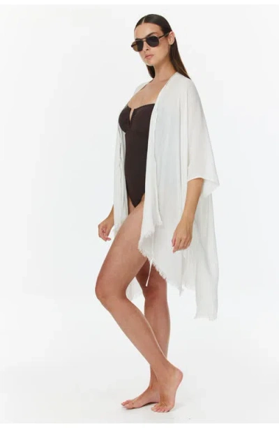 Gottex Beach Life Solena Open Tie Top Cover-up In White