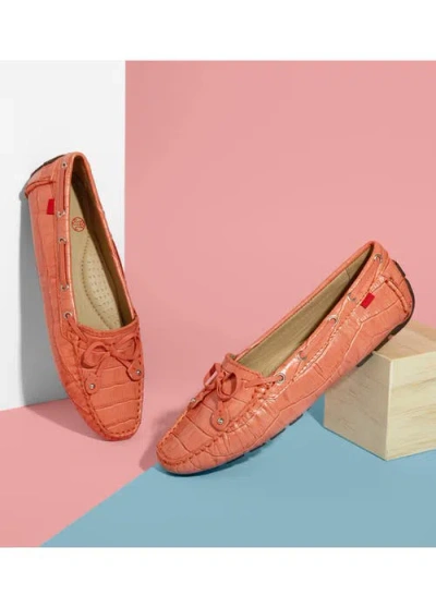 Marc Joseph New York Cypress Hill Croco Tiebow Driver Loafer In Brown