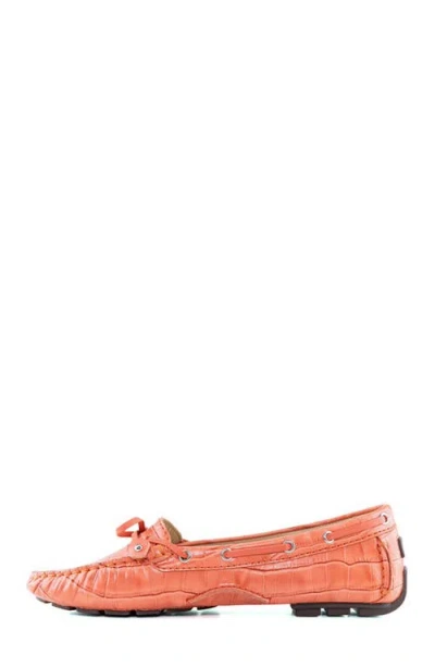 Marc Joseph New York Cypress Hill Croco Tiebow Driver Loafer In Brown