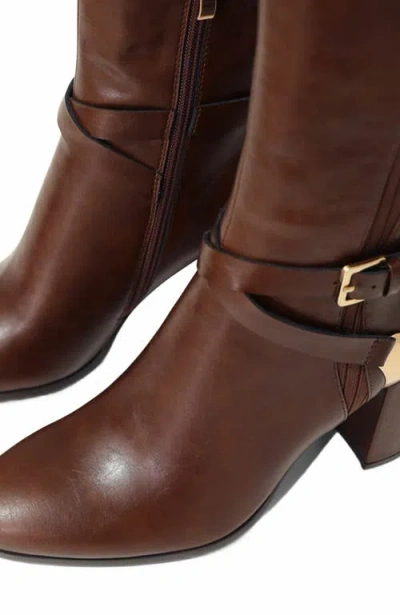 Belle & Bloom Breton Knee High Boot In Brown