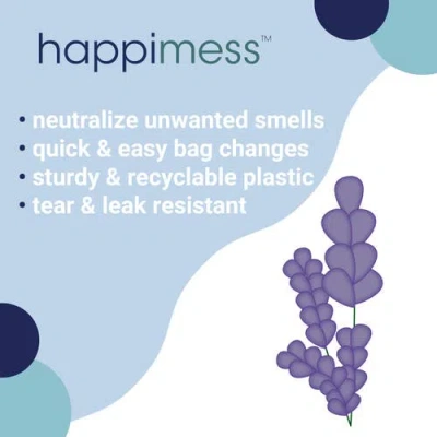 Happimess Scented Trash Can Liners, White Drawstring,
