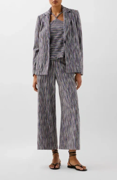 Scalpers Knitty Rustic Blazer In Gray