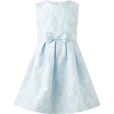 Rachel Riley Floral Damask Dress In Blue