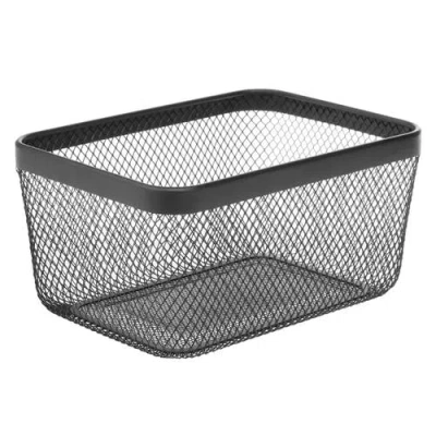 Mdesign Metal Mesh Pantry Basket For Kitchen Storage In Gray
