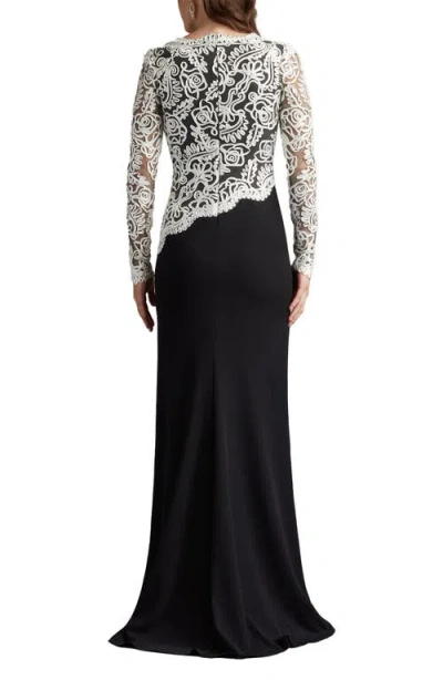Tadashi Shoji Cim16206lxy Fitted Long Formal A Line Evening Dress In Multi