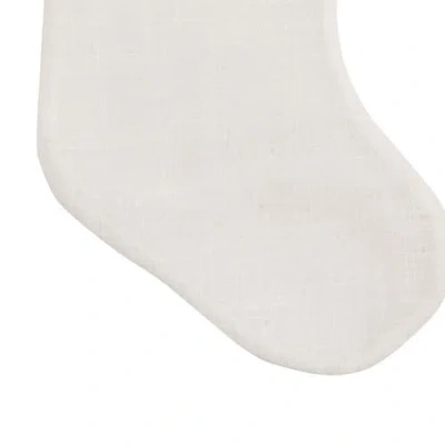 C & F Home C&f Home 8.5" X 20" Fur Snowflake Christmas Stocking In White