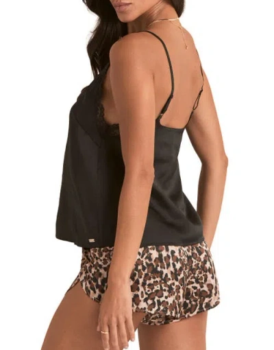 Adore Me Linny Pajama Cami & Shorts Set In Brown