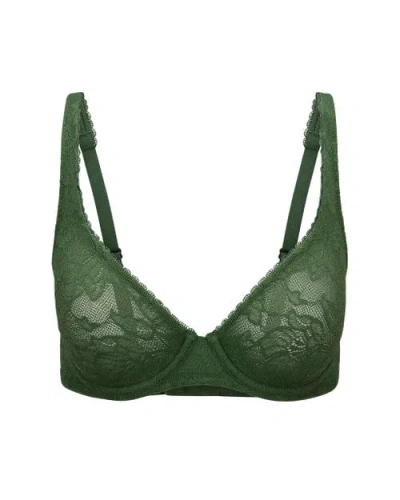 Adore Me Winona Unlined Full Coverage Bra In Green