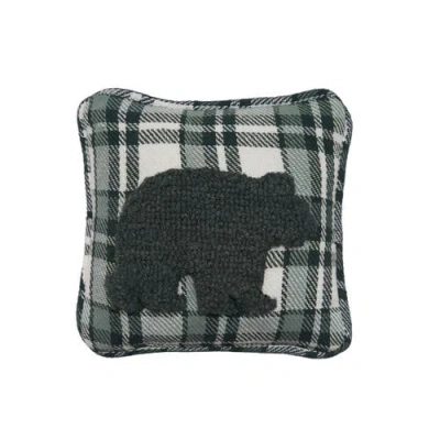 C & F Home C&f Home Bear Throw Pillow, 8" X 8" In Green