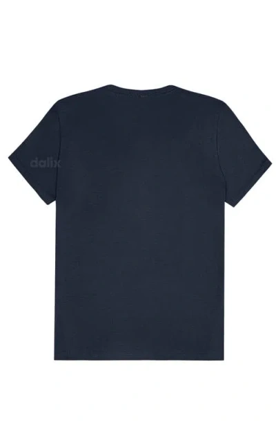 Dalix Womens Bow Jersey Tee In Blue