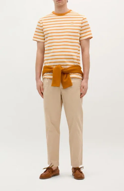 Scalpers Stripes Patch Tee In Orange