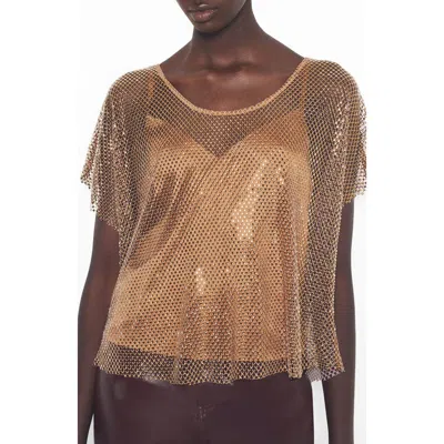 As By Df Nadine Top In Gold