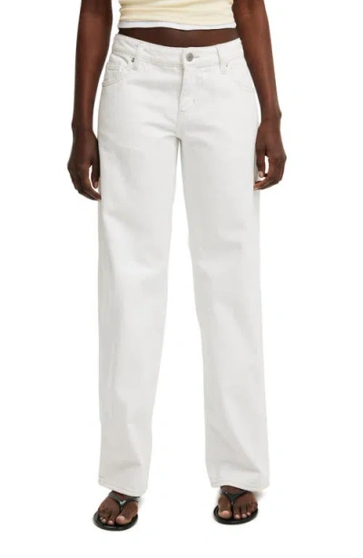 Cotton On Relaxed Wide Jean In White