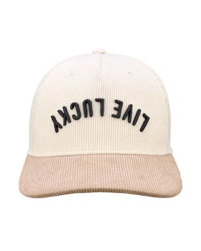 Black Clover Cord Upside Down Luck 1 Hat In White