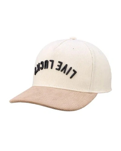 Black Clover Cord Upside Down Luck 1 Hat In White