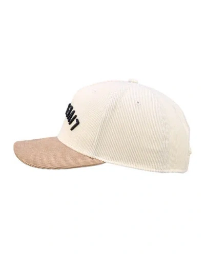 Black Clover Cord Upside Down Luck 1 Hat In White